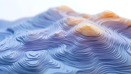 Abstract mountain landscape