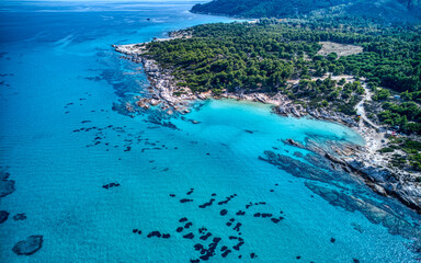 Fototapeta premium One of the most beautiful beaches in Sithonia, Halkidiki, Greece