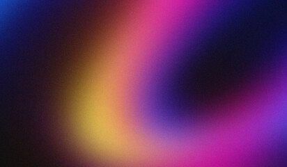 Vibrant colorful abstract gradient background with digital noise texture for modern design projects and art