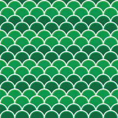 Geometric Scaled Green Seamless Pattern Background for Fashion or Textile