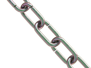 Close-Up Metal Chain Links