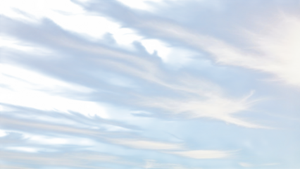 Sky with cirrus clouds and dark shapes