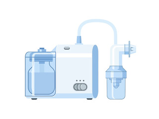 Nebulizer Illustration Breathing Treatment Equipment Vector Design