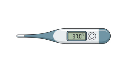 Digital Thermometer Displaying Normal Body Temperature for Health Check
