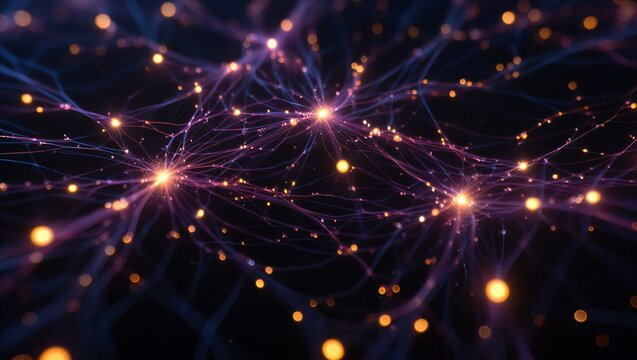 abstract christmas lights background - Powered by Adobe
