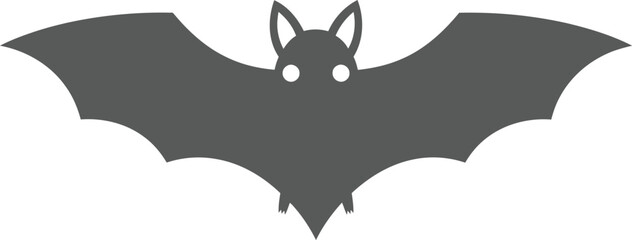 Flying bat silhouette vector illustration