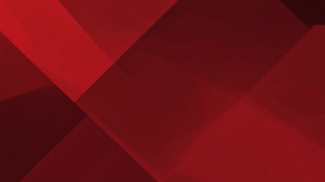 Red abstract background featuring geometric triangle patterns and light vector lines for a modern Christmas holiday wallpaper or card design template