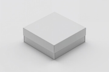 Naklejka premium Minimalist White Box for Packaging and Storage Solutions