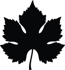Leaf Silhouette Bold Botanical Vector