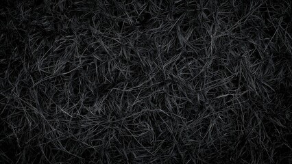 A dense tangle of dried grass or hay, creating a chaotic and tangled texture.