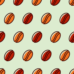 coffee beans abstract seamless pattern. background coffee beans seamless pattern vector