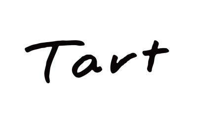 手書き文字「Tart」｜タルト専門店やカフェに合う英字手書きロゴ素材