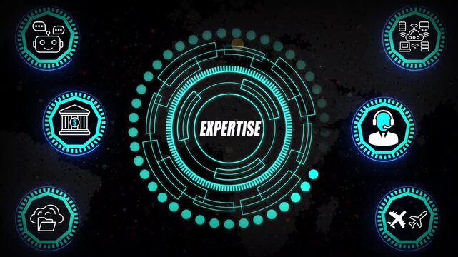 Expertise HUD with Capability Rings, Professional Skill Mapping, and High-Precision Knowledge Visualization for Organizational Excellence Enablement