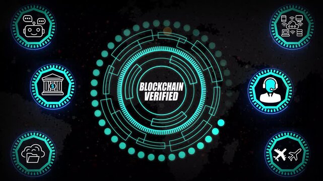 Blockchain Verified HUD with Immutable Ledger Rings, Distributed Trust Mapping Layers, and Cryptographic Transaction Validation Visualization Framework