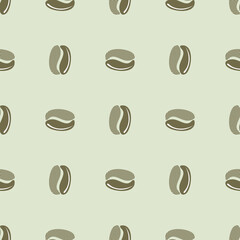 coffee beans abstract seamless pattern. background coffee beans vector