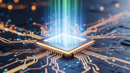 Naklejka premium computer circuit board