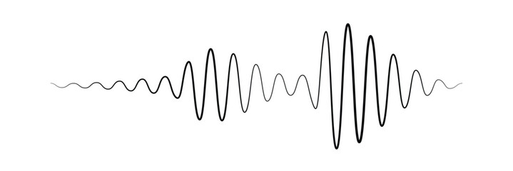 Podcast sound waves set. Waveform pattern for music player, podcast, voise message, music app. Audio wave icon. Equalizer template. Vector illustration isolated on white background adobe stock