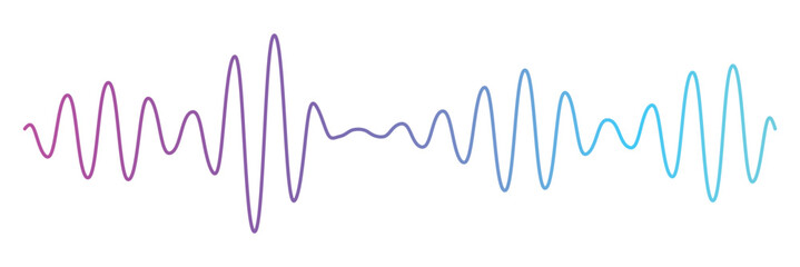 Podcast sound waves set. Waveform pattern for music player, podcast, voise message, music app. Audio wave icon. Equalizer template. Vector illustration isolated on white background adobe stock