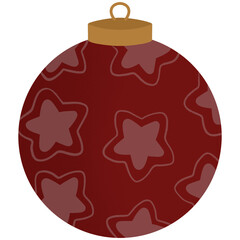 red christmas ball ornament