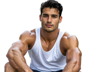 Young Man Sitting on Office Chair in Comfortable Attire