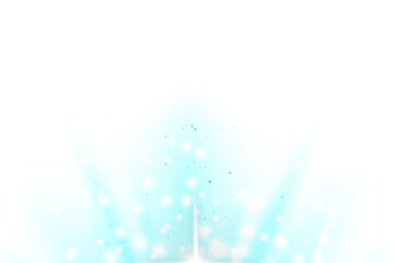 Blue Sparkling Burst Effect