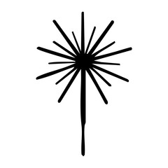 Obraz premium silhouette of fireworks