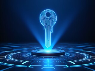 Holographic digital key security concept