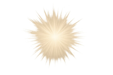 Fototapeta premium Light explosion creating a glowing starburst with bright rays, showing power and energy with a transparent background