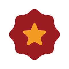 Dynamic Star Badge Vector for Promotions, Awards, and Recognition Graphics