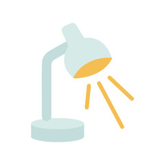 Table lamp, light, bulb icon