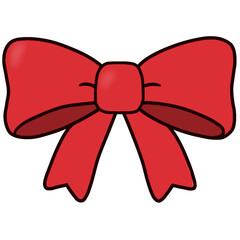 red ribbon bow