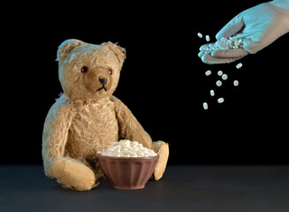 Overmedication for seniors concept