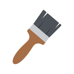 Paintbrush Illustration, Flat Design Art Supplies, DIY Home Improvement Tool, Essential for Painting Projects, Creative Painting Equipment