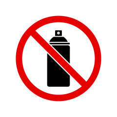No Spray Allowed &ndash; Aerosol Can Prohibition Icon