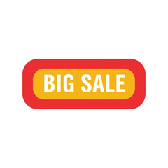 Vibrant 'Big Sale' Banner Design Signifying Excitement and Urgency in Retail Promotions for Eye-Catching Advertising Campaigns