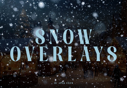 10 Snow Flakes Overlay Texture Pack