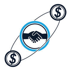 Business Leader Handshake Logo