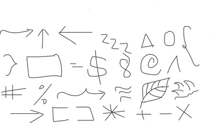 Hand design drawn on white board