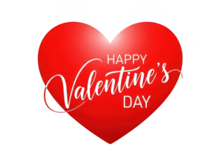 Happy valentine's day heart illustration