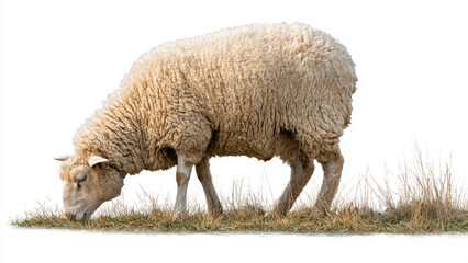 Sheep Grazing - Isolated