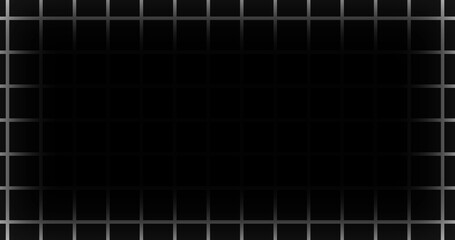 Grid Overlay Fx. Gometric grunge game start and end screen concept background 2d lines bg. Modern empty digital background with black space in centre.  Simple Graph Paper like blueprint shape.