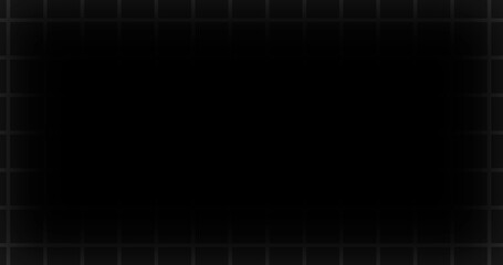 Grid Overlay Fx. Gometric grunge game start and end screen concept background 2d lines bg. Modern empty digital background with black space in centre.  Simple Graph Paper like blueprint shape.