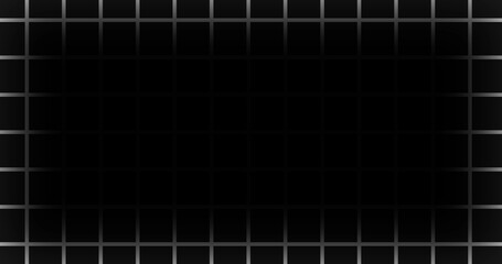Grid Overlay Fx. Gometric grunge game start and end screen concept background 2d lines bg. Modern empty digital background with black space in centre.  Simple Graph Paper like blueprint shape.