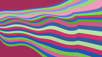 Pastel Wavy Abstract Lines Artwork - Vibrant Color Palette for Backdrops and Modern Design Projects
