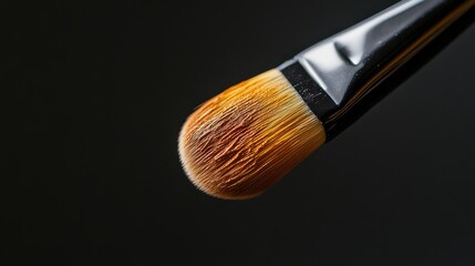 Fototapeta premium Applying makeup techniques with a professional brush studio setting photography close-up artistic concept