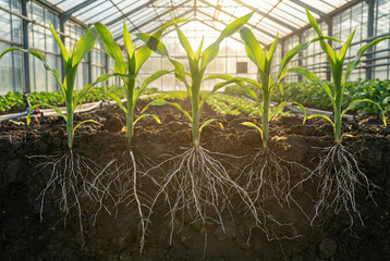 Laboratory Setup Showcasing Successful Seed Spreading And Planting Readiness