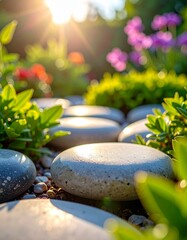Dekoracyjne kamienie w ogrodzie