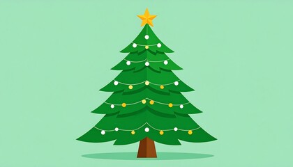 Simple Christmas tree illustration