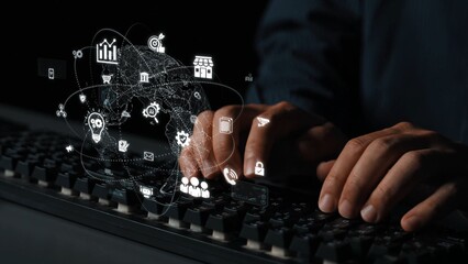 Global digital marketing strategy across communication platforms. Digital marketing drives growth,...
