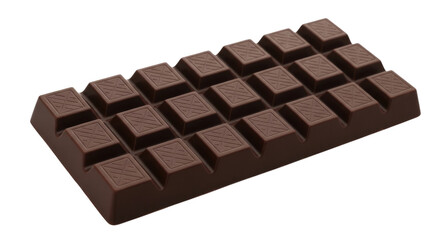 Chocolate bar with squares transparent background cutout png